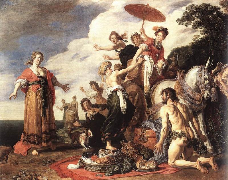 LASTMAN, Pieter Pietersz. Odysseus and Nausicaa g France oil painting art